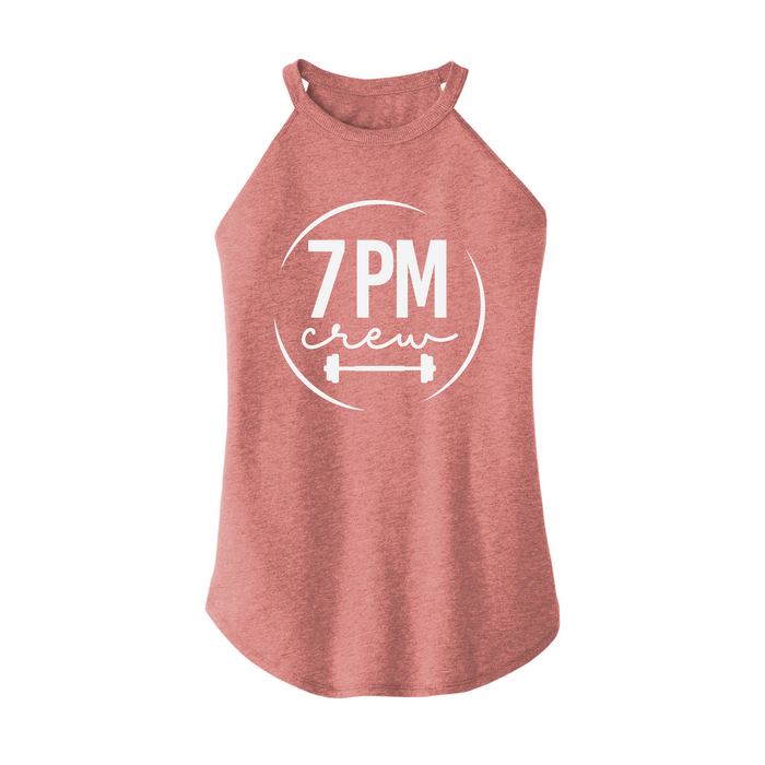 Womens X-Small Light Pink Rocker Tank Top