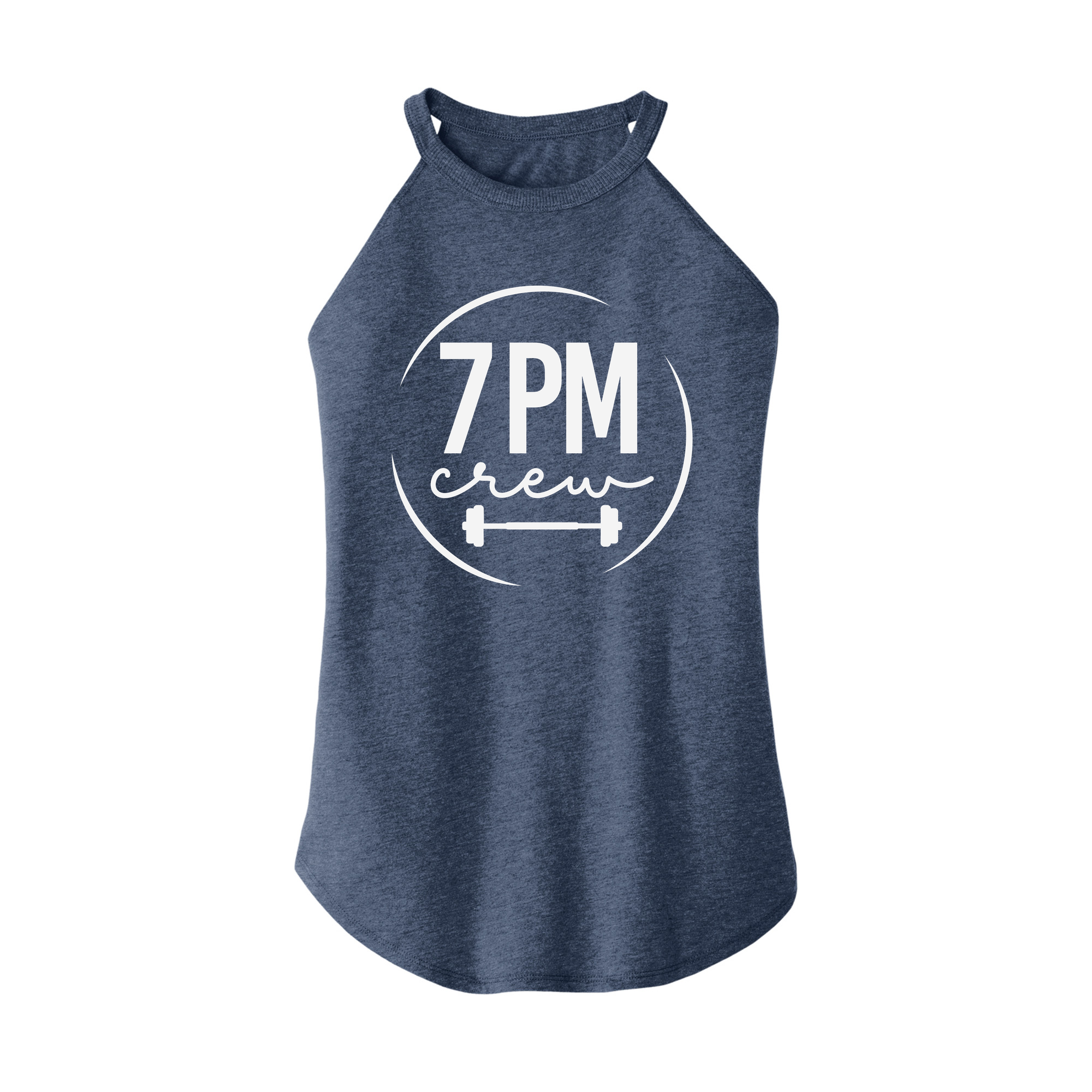 Womens X-Small Navy Heather Rocker Tank Top