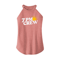 Womens X-Small Light Pink Rocker Tank Top