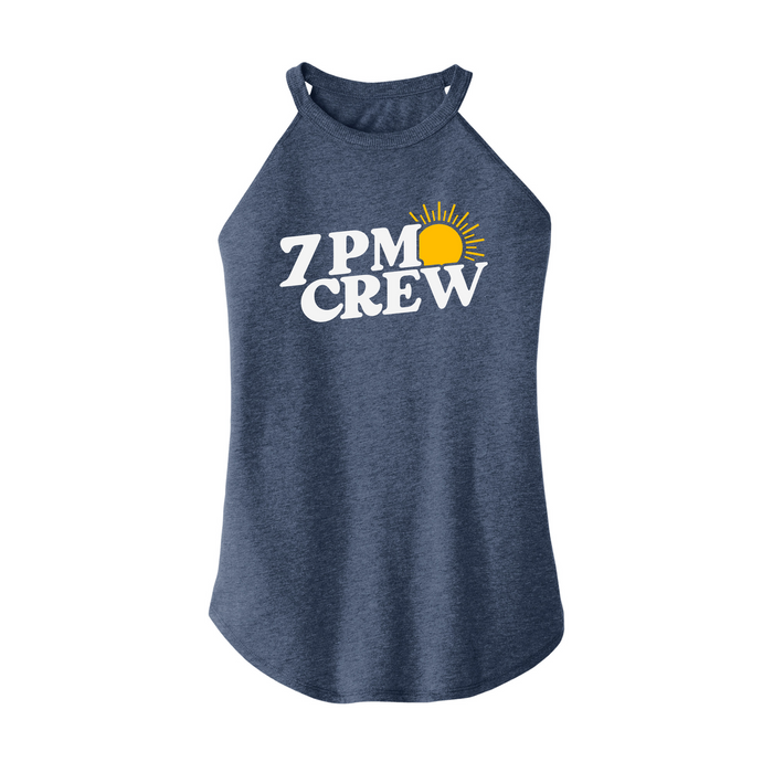 Womens X-Small Navy Heather Rocker Tank Top