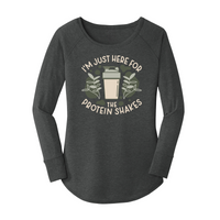Womens X-Small Dark Heather Gray Long Sleeve Tunic Tee