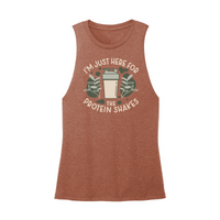 Womens X-Small Brown Muscle Tank