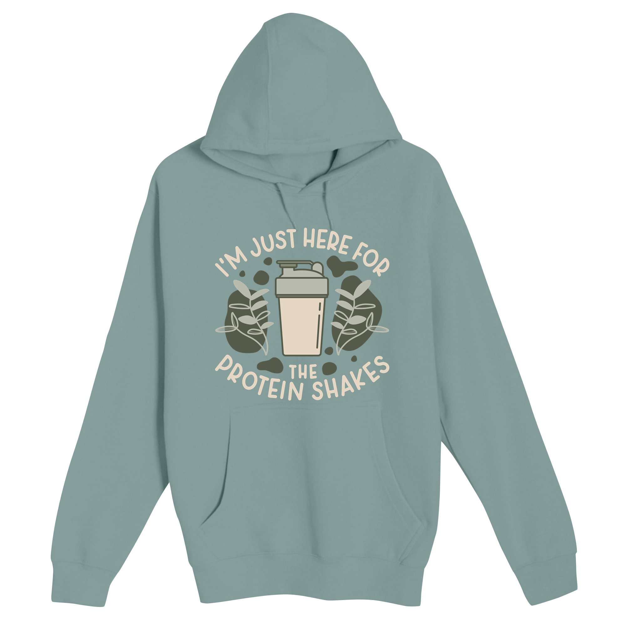 Unisex Small SEA FOAM Pullover Hooded Sweatshirt