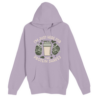 Unisex Small Lilac Pullover Hooded Sweatshirt