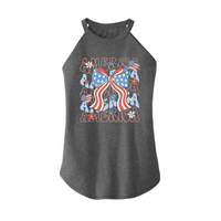 Womens X-Small Grey Rocker Tank Top