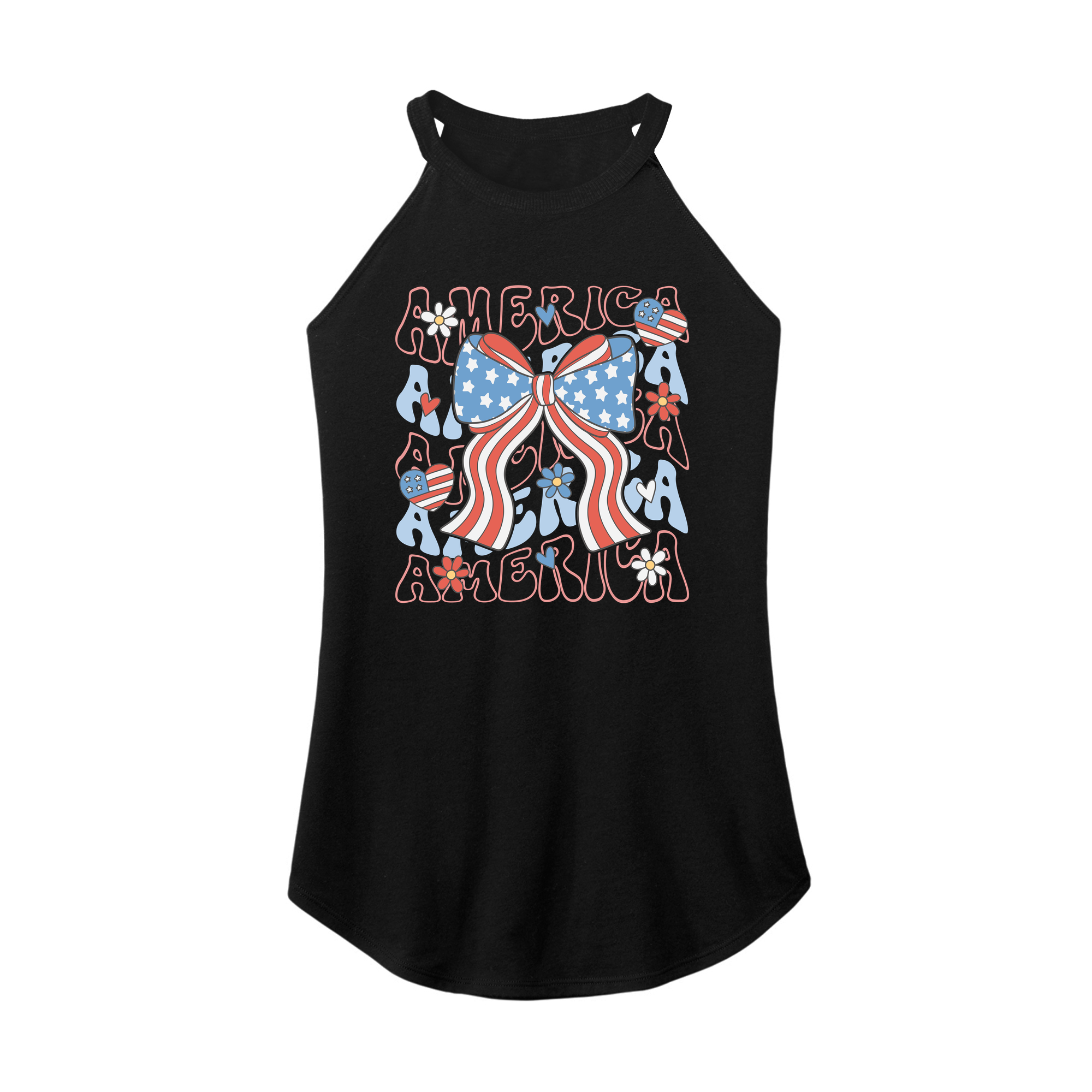 Womens X-Small Black Rocker Tank Top