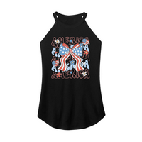Womens X-Small Black Rocker Tank Top