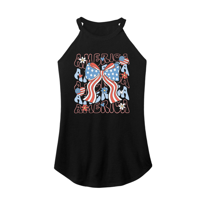 Womens X-Small Black Rocker Tank Top