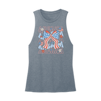 Womens X-Small Teal Muscle Tank