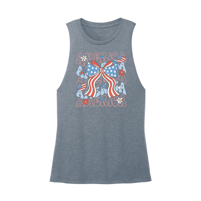 Womens X-Small Teal Muscle Tank