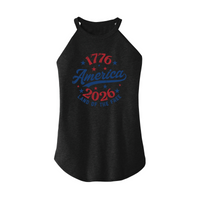Womens X-Small Dark Heather Gray Rocker Tank Top
