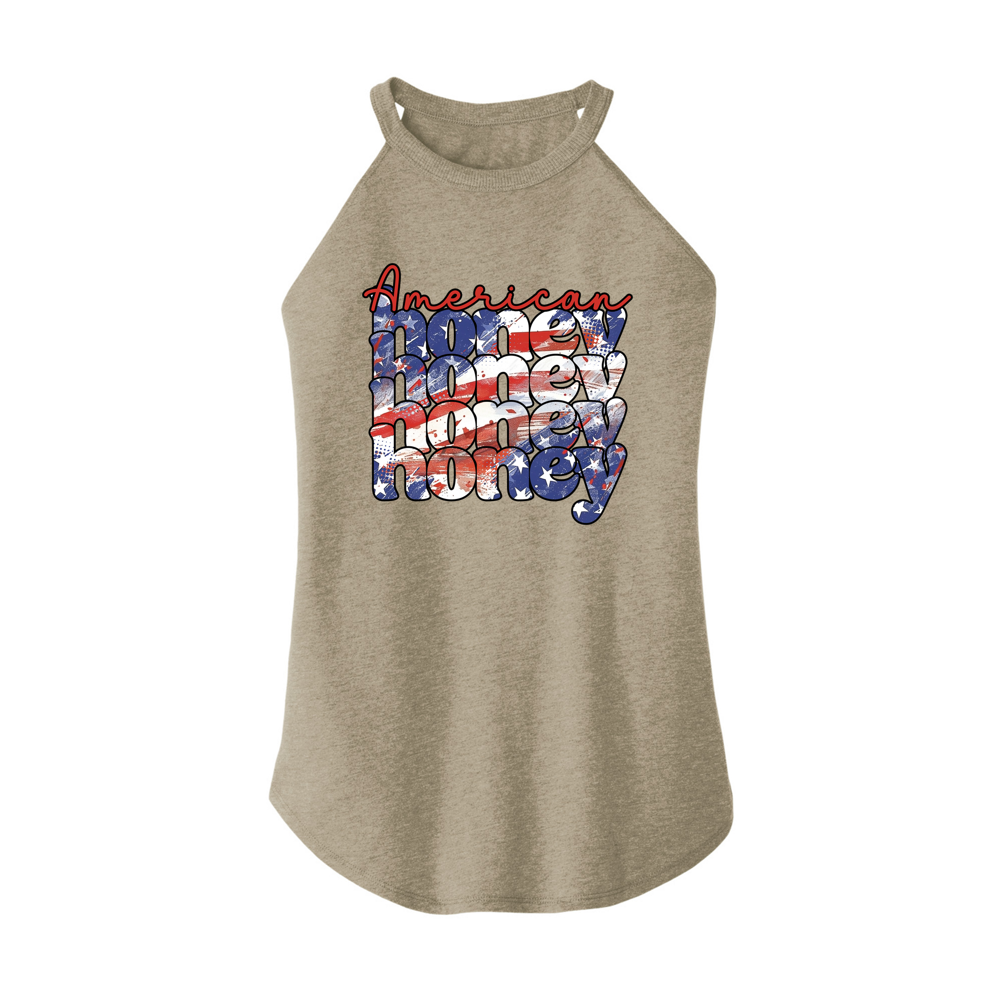 Womens X-Small Sand Rocker Tank Top