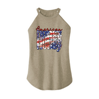 Womens X-Small Sand Rocker Tank Top