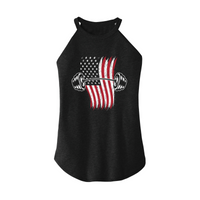 Womens X-Small Dark Heather Gray Rocker Tank Top