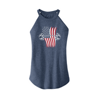 Womens X-Small Navy Heather Tank Top