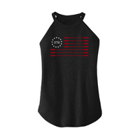 Womens X-Small Dark Heather Gray Rocker Tank Top