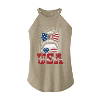 Womens X-Small Sand Rocker Tank Top