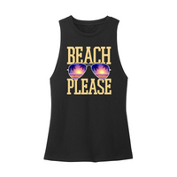 Womens X-Small Black Muscle Tank