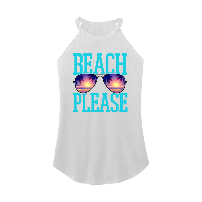 Womens X-Small White Rocker Tank Top