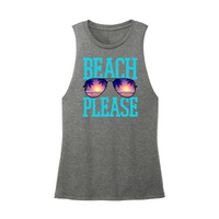 Womens X-Small Dark Gray Muscle Tank