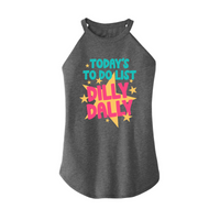Womens X-Small Grey Rocker Tank Top