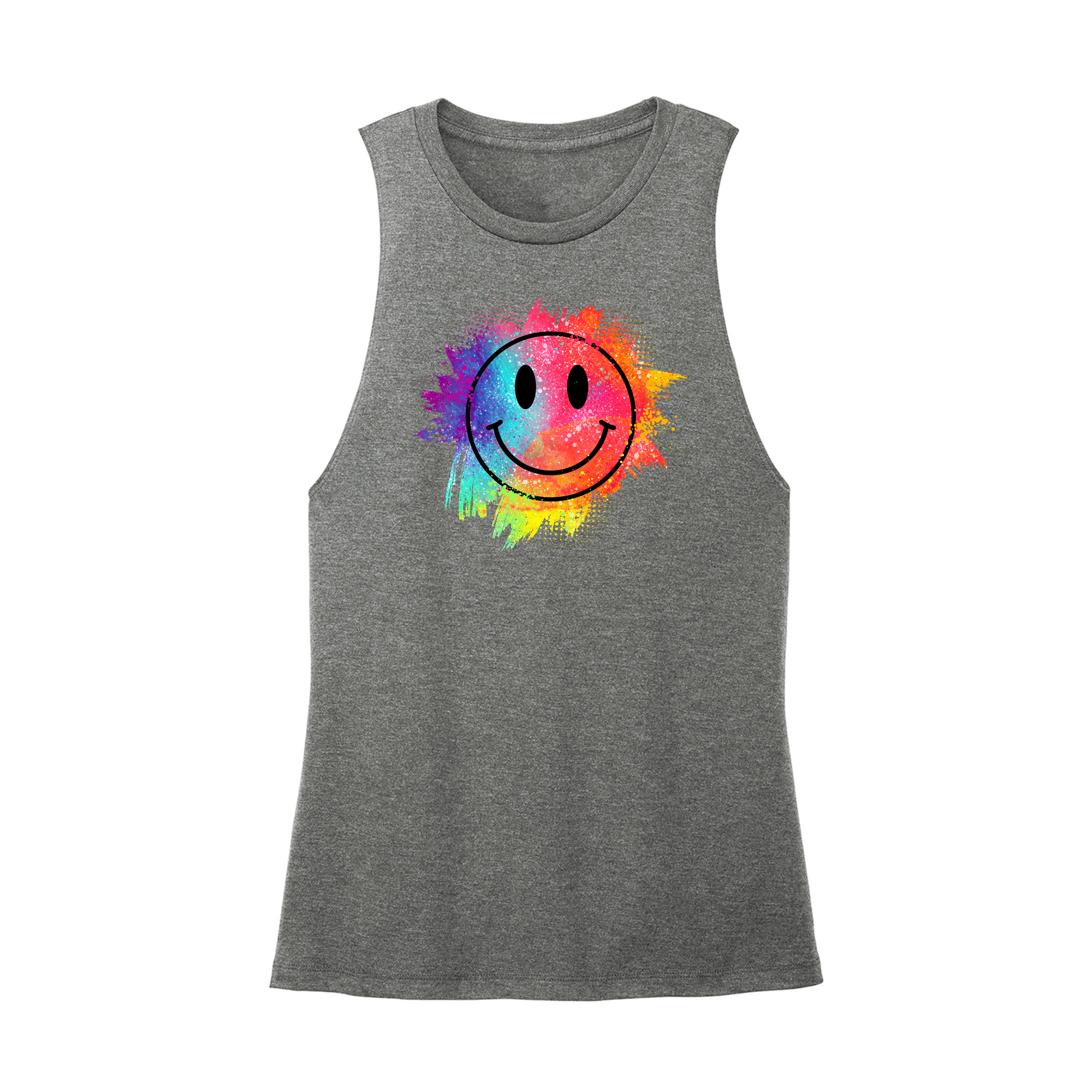 Womens X-Small Dark Gray Muscle Tank