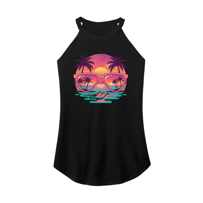 Womens X-Small Black Rocker Tank Top