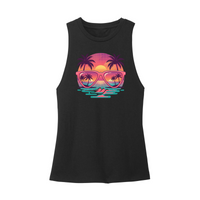 Womens X-Small Black Muscle Tank