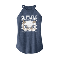 Womens X-Small Navy Heather Rocker Tank Top