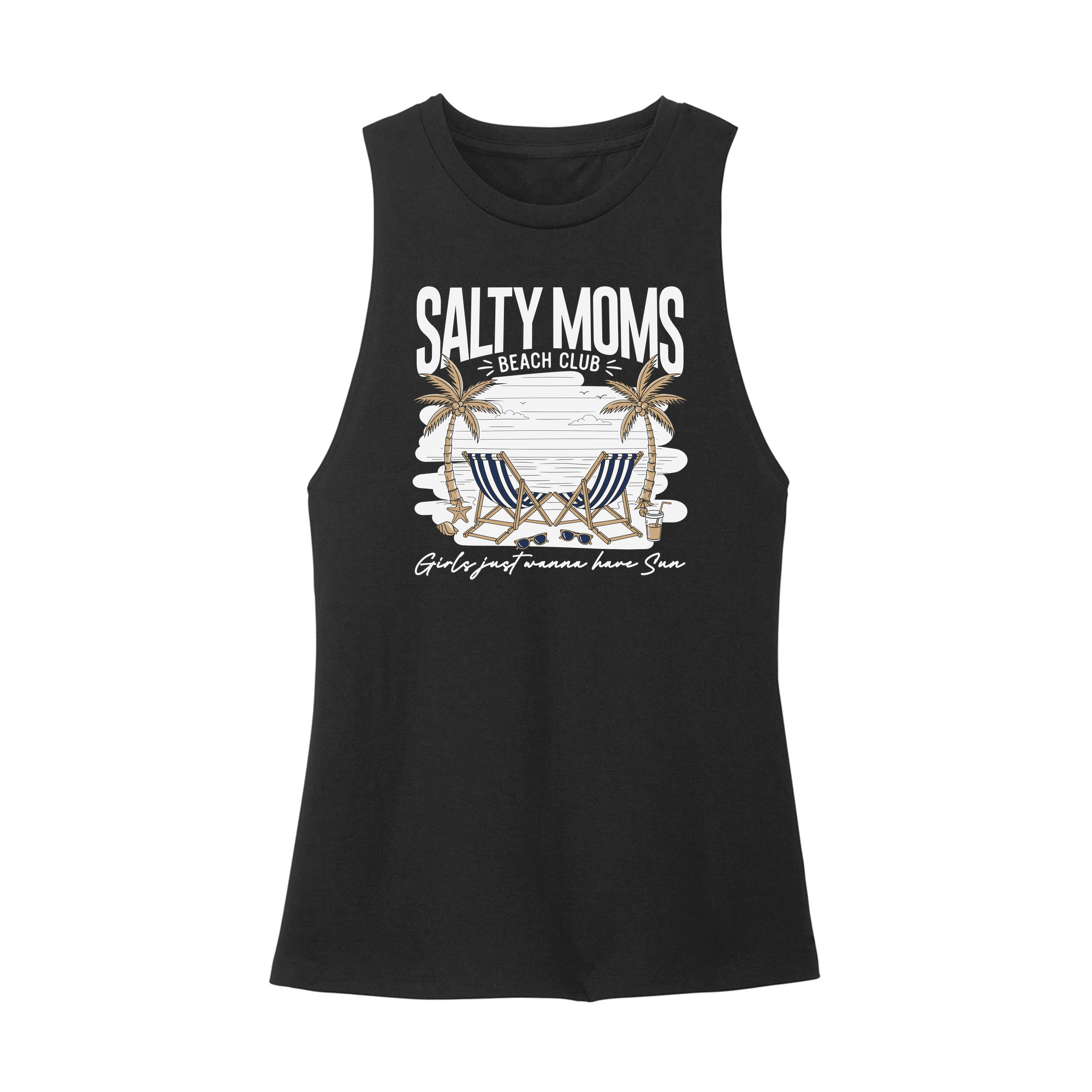 Womens X-Small Black Muscle Tank