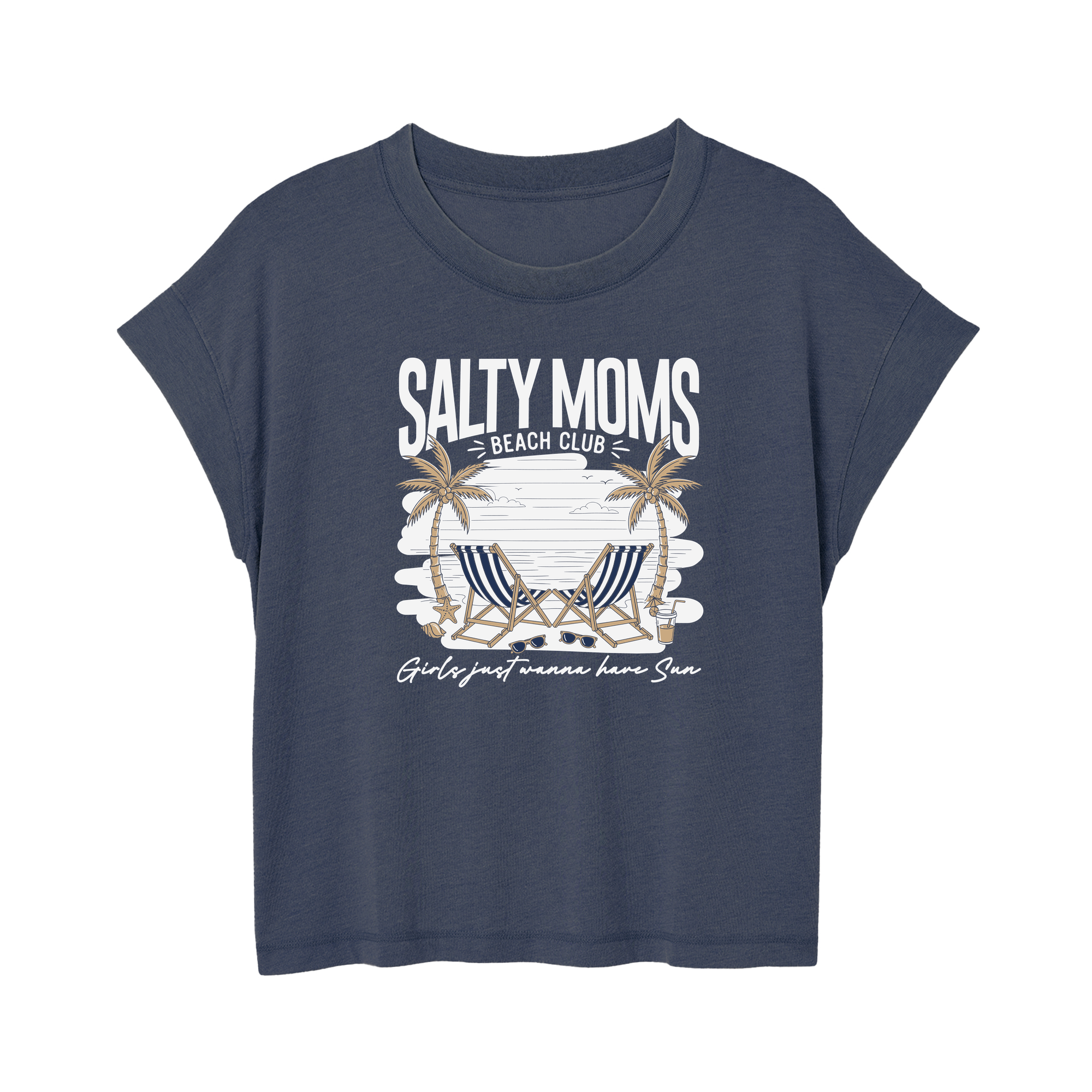 Womens Small Navy Style_T-Shirt