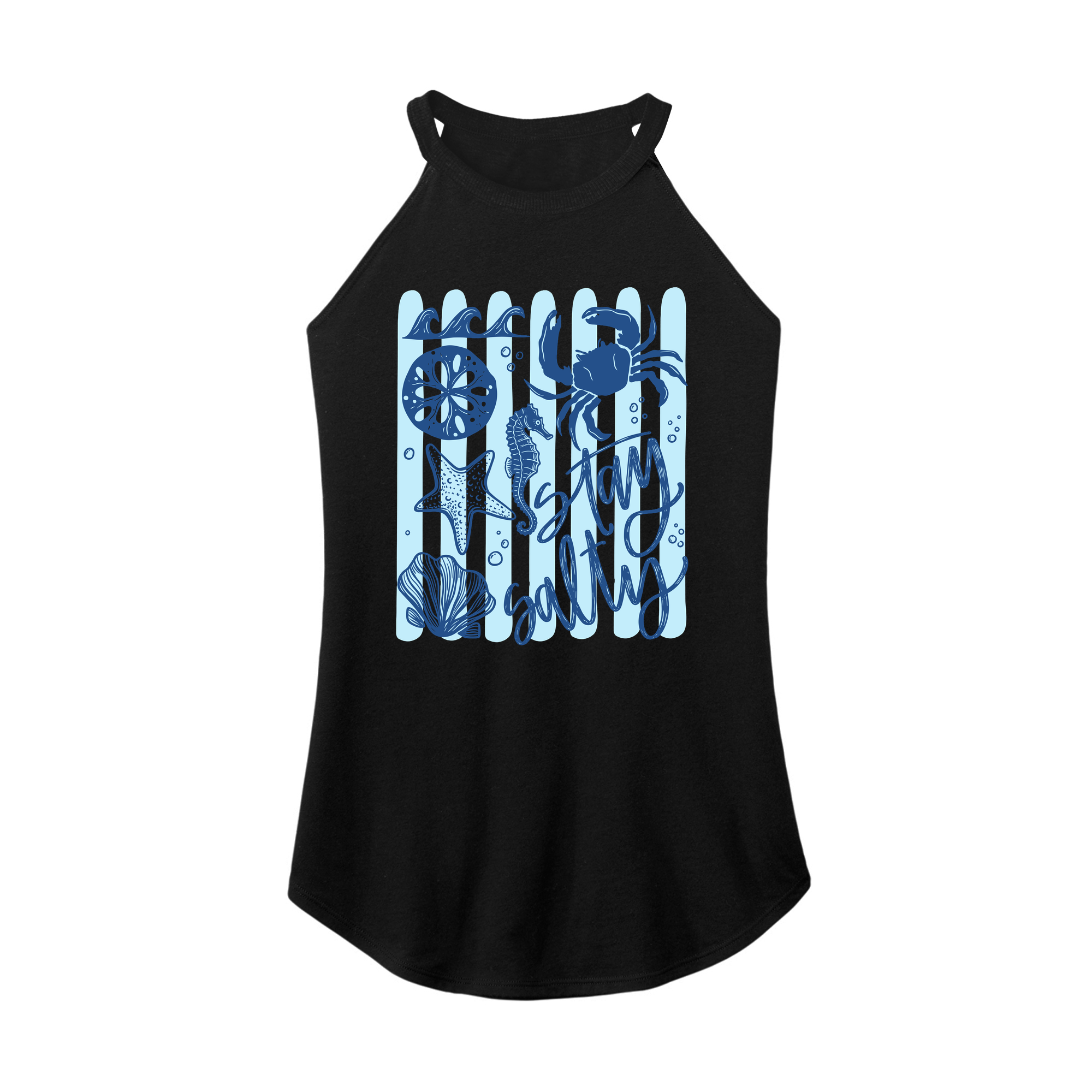 Womens X-Small Black Rocker Tank Top