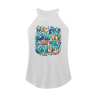 Womens X-Small White Rocker Tank Top