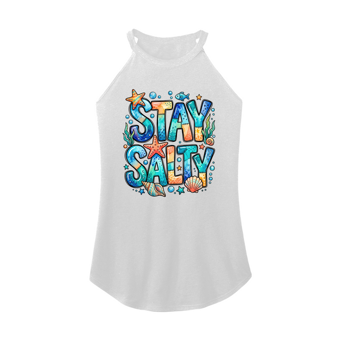 Womens X-Small White Rocker Tank Top