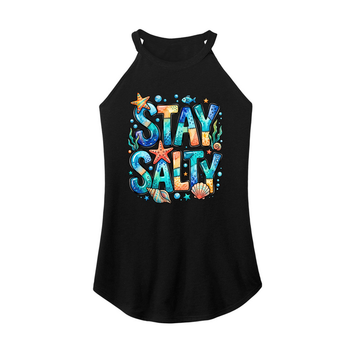 Womens X-Small Black Rocker Tank Top