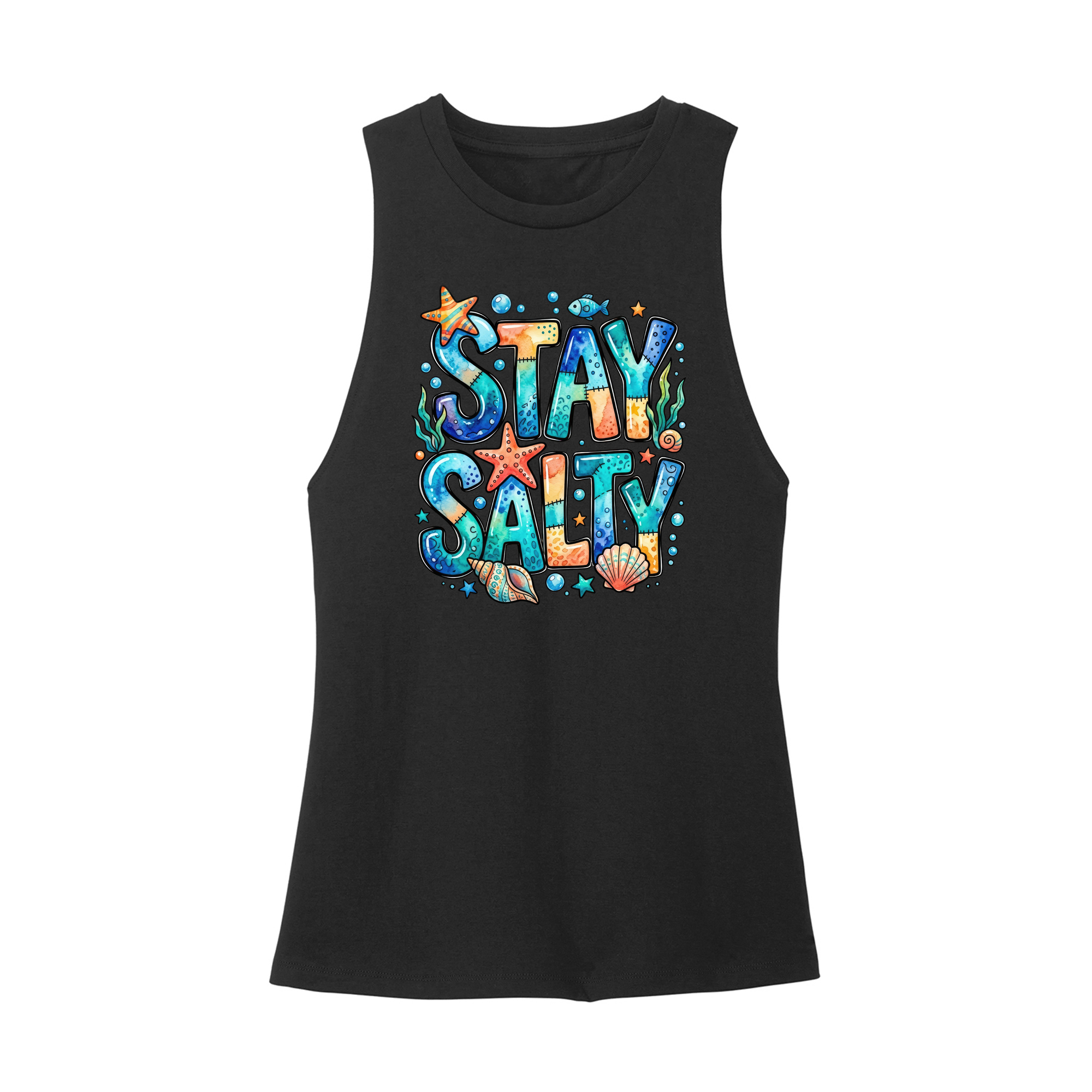 Womens X-Small Black Muscle Tank