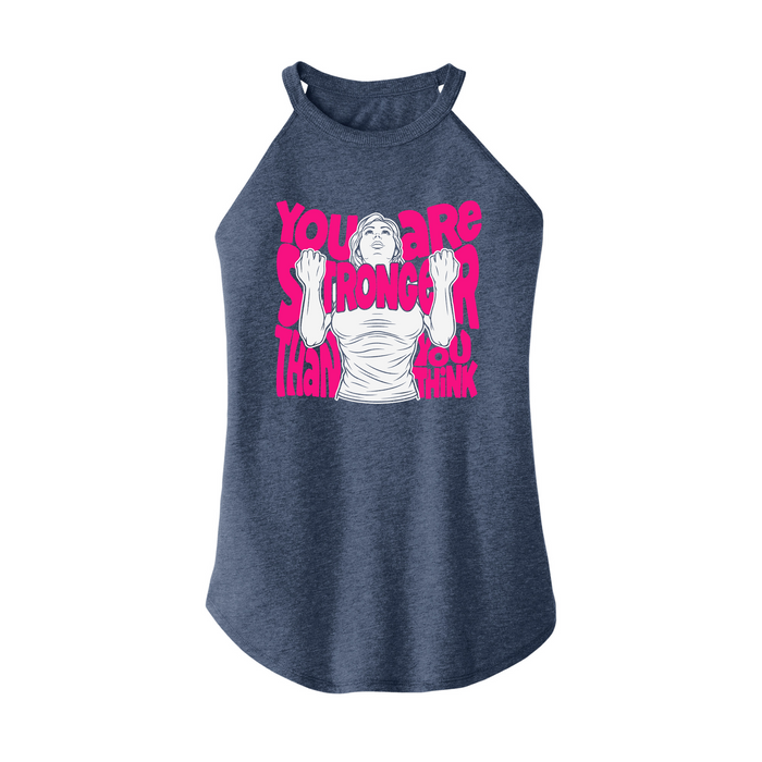 Womens X-Small Navy Heather Rocker Tank Top