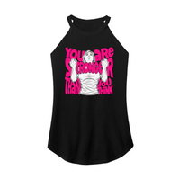 Womens X-Small Black Rocker Tank Top