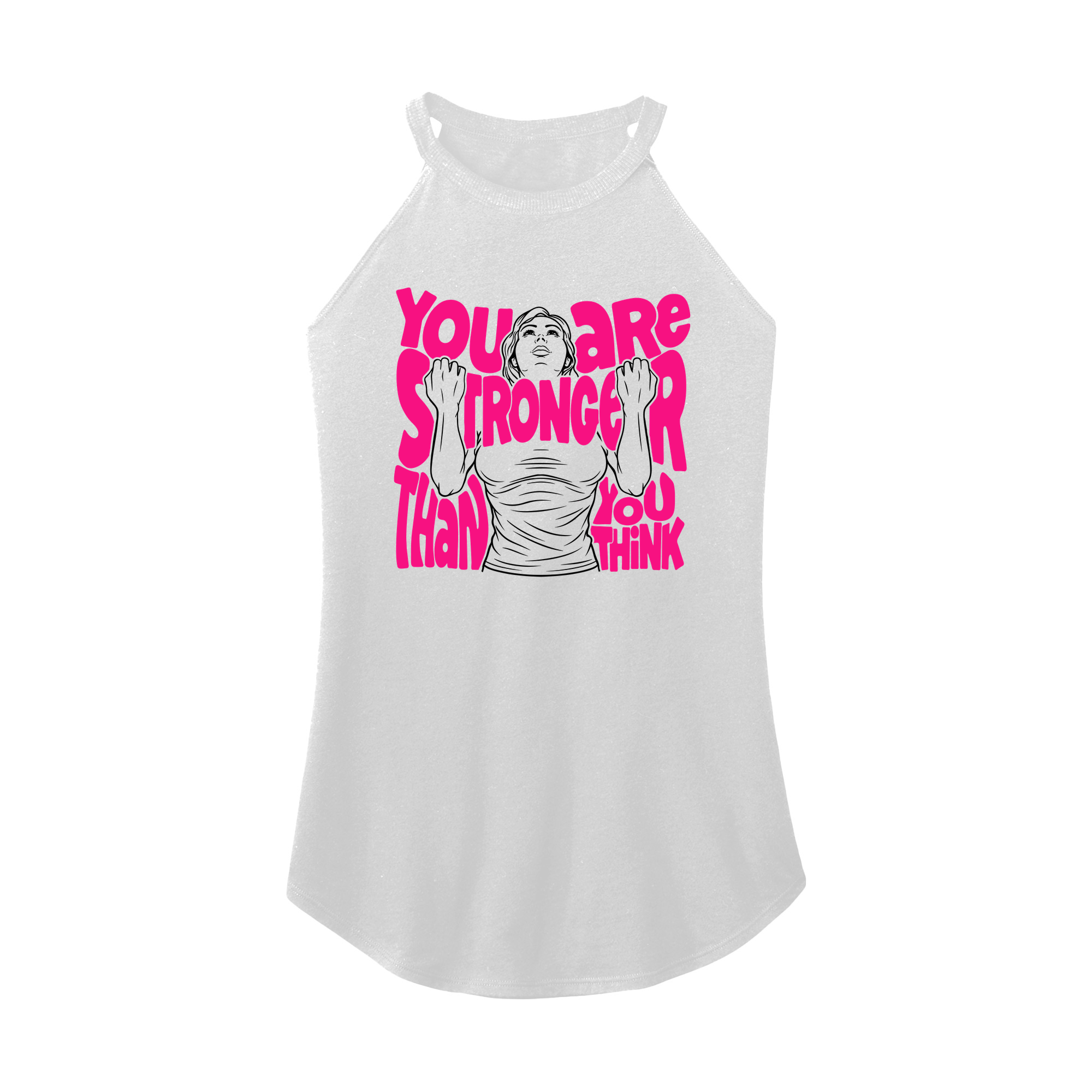Womens X-Small White Rocker Tank Top