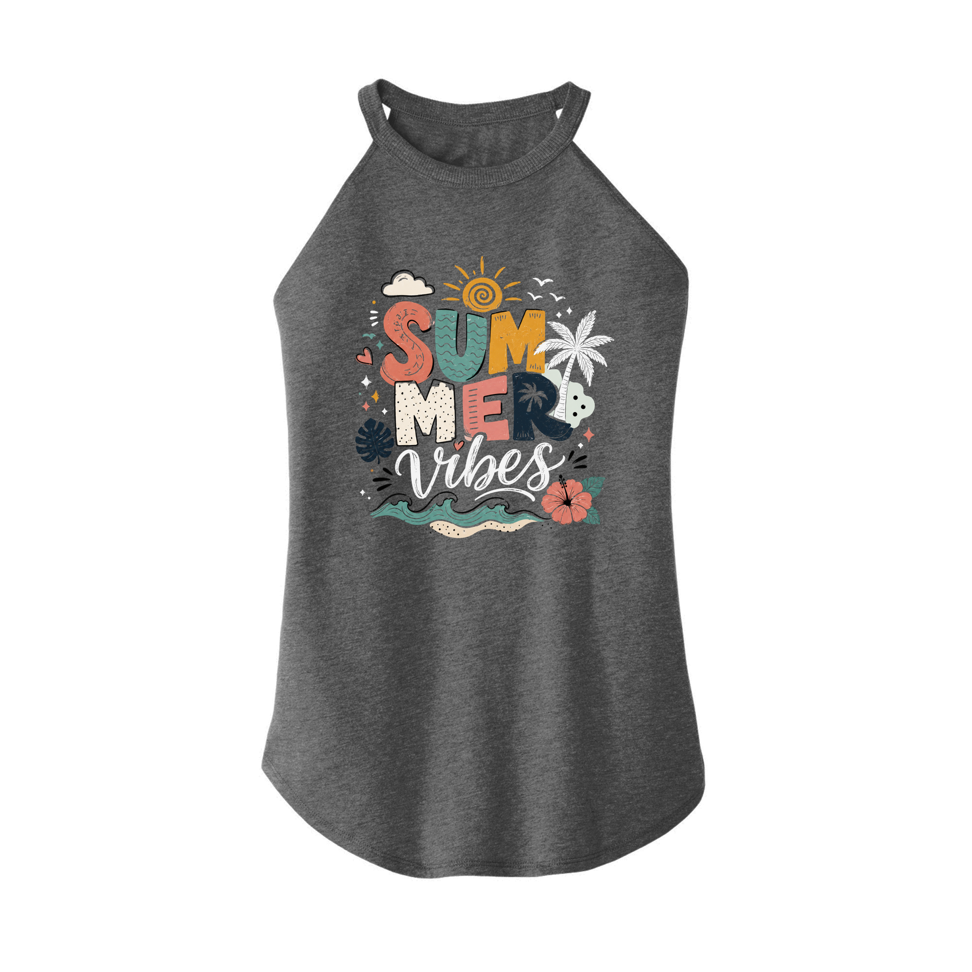 Womens X-Small Grey Rocker Tank Top