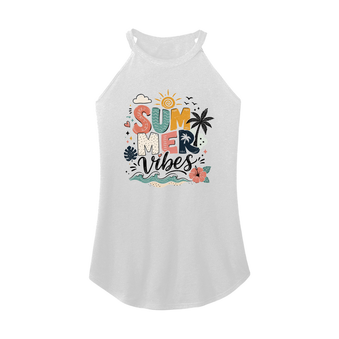 Womens X-Small White Rocker Tank Top