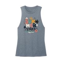 Womens X-Small Teal Muscle Tank
