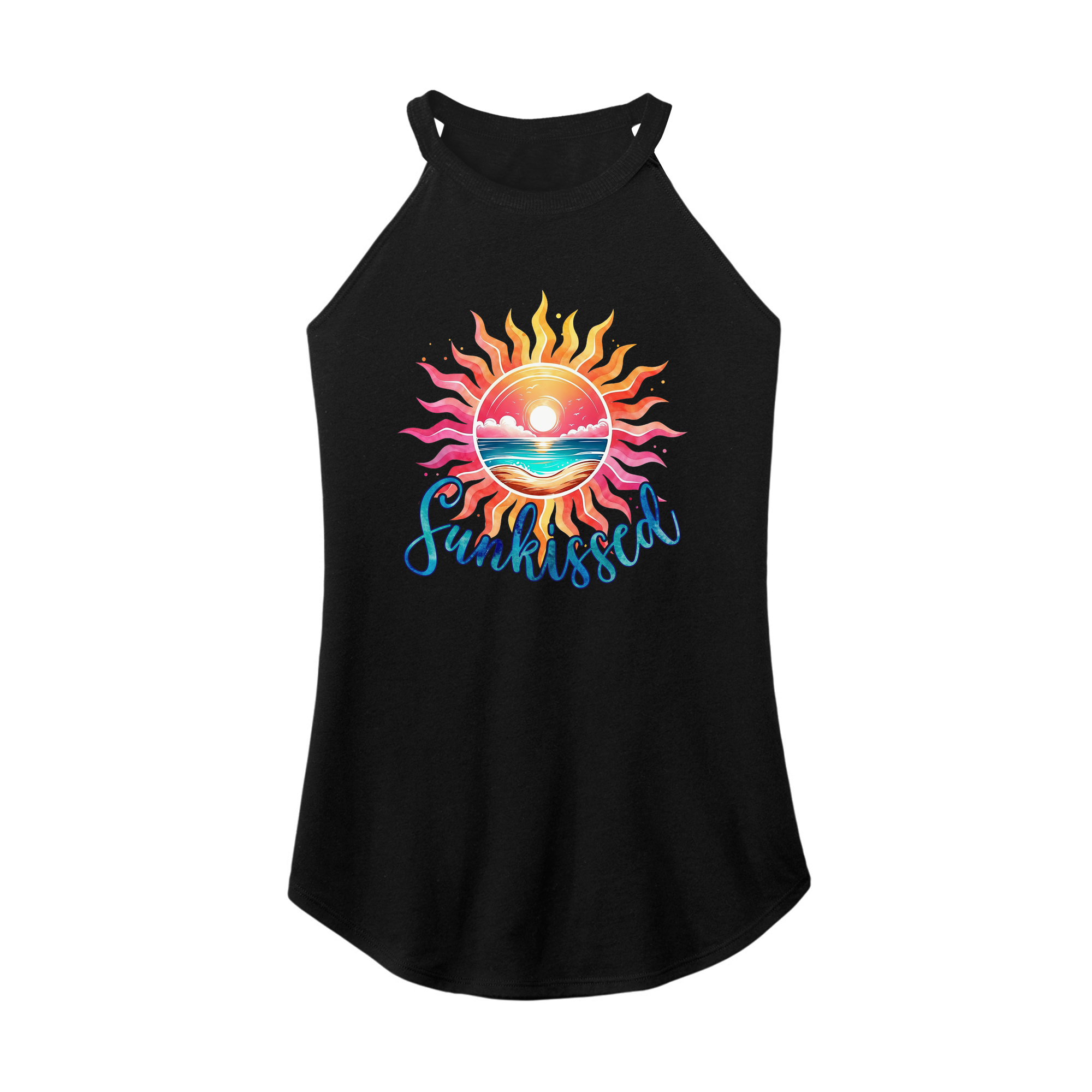 Womens X-Small Black Rocker Tank Top