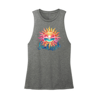Womens X-Small Dark Gray Muscle Tank