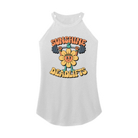 Womens X-Small White Rocker Tank Top