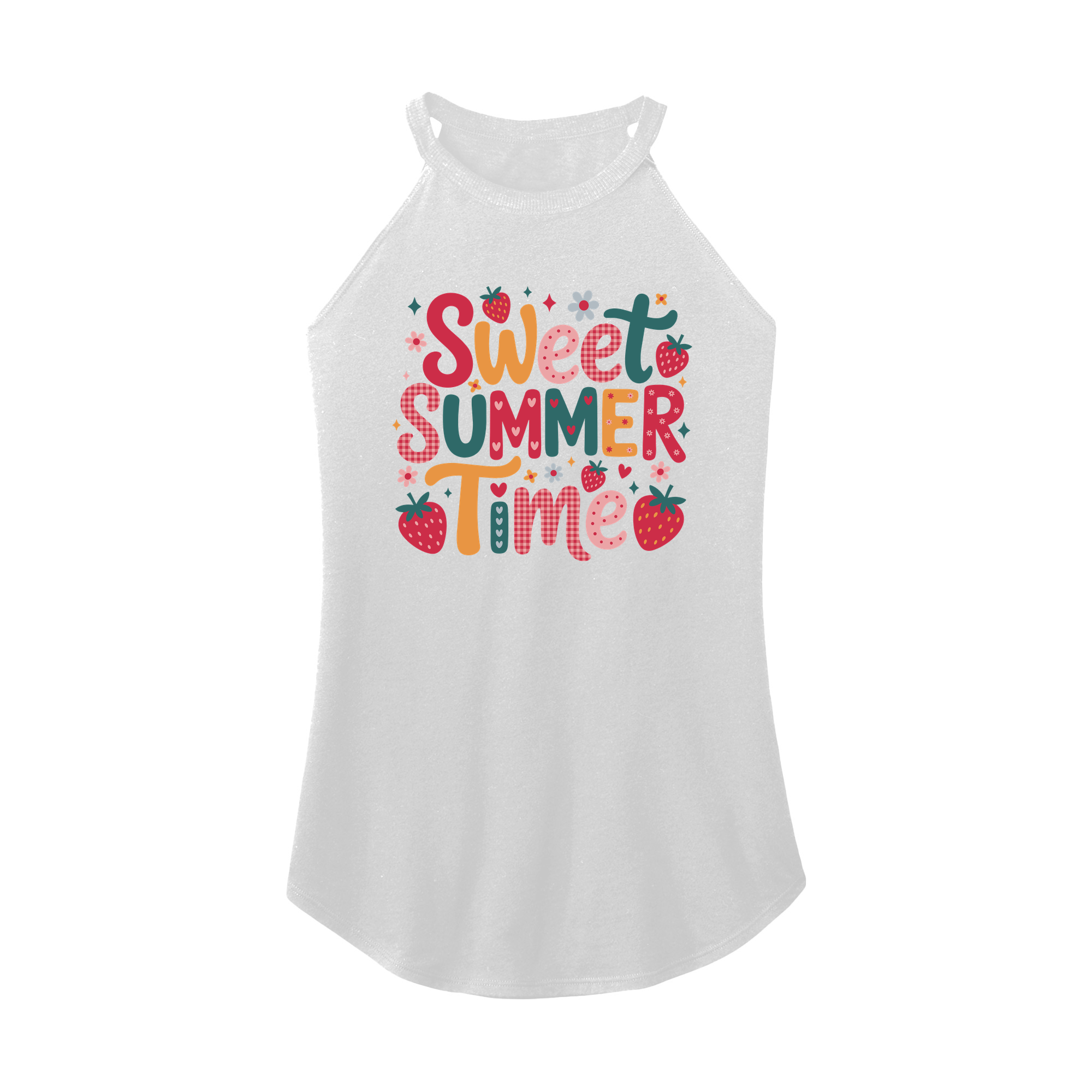 Womens X-Small White Rocker Tank Top