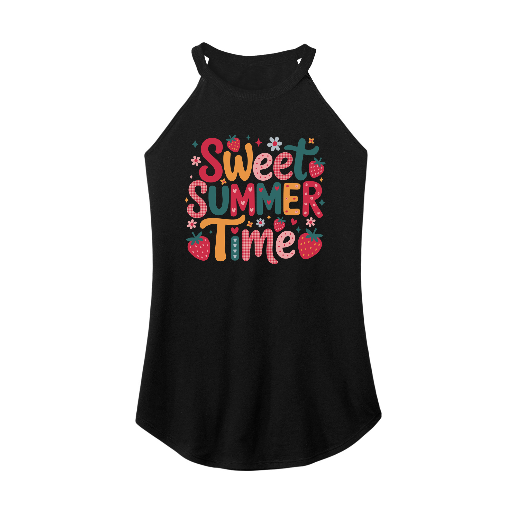 Womens X-Small Black Rocker Tank Top