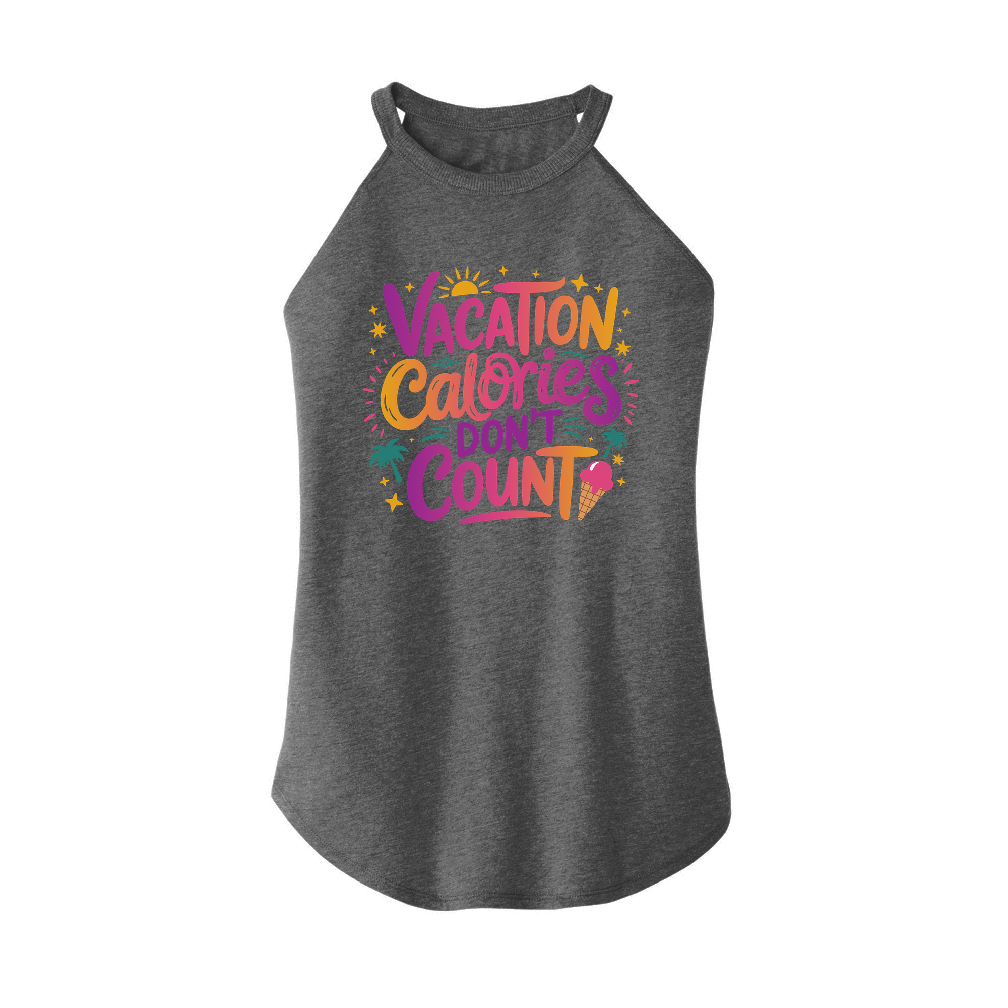 Womens X-Small Grey Rocker Tank Top