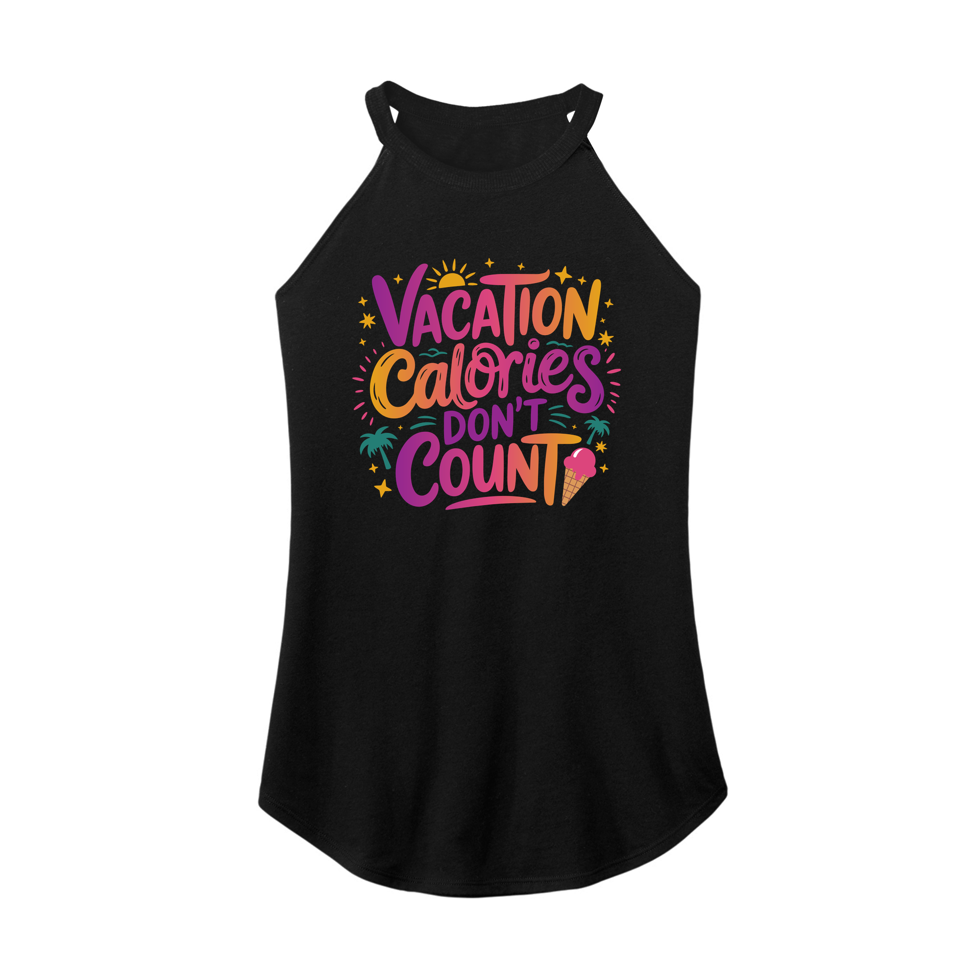 Womens X-Small Black Rocker Tank Top