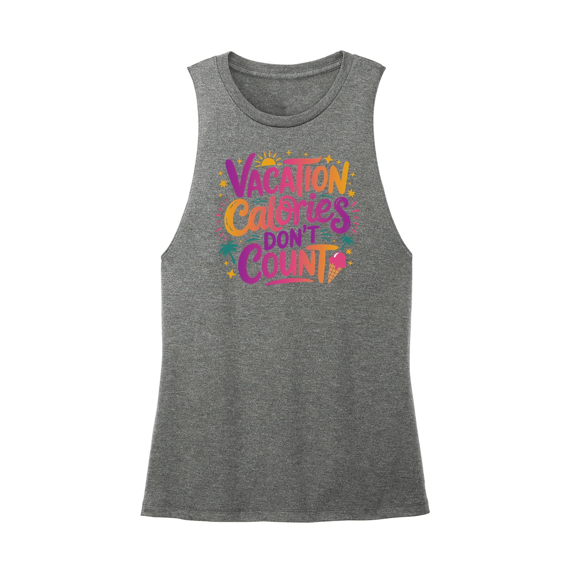 Womens X-Small Dark Gray Muscle Tank